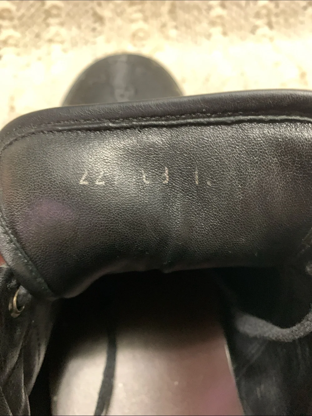 GUCCI GG GUCCISSIMA LOW MEN’S BLACK  LUXURY LEATHER SNEAKERS SIZE 11